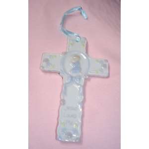    Hanging Wall Cross for First Communion, Baptism, Christening Baby