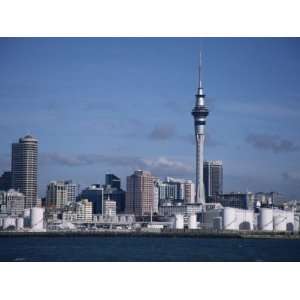 View of City and Tower from the Water, Auckland, North Island 