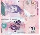   20 Bolivares Banknote World Money UNC South America Currency BILL Note