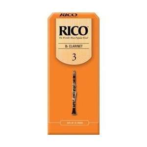  Rico Bb Clarinet Reeds Strength 3 Box Of 25 Everything 