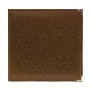  New   We R Faux Leather 3 Ring Binder 12X12   Dark 