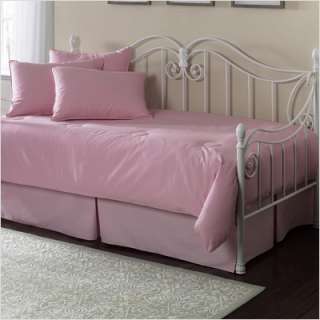   Paramount 5 Piece Twin Daybed Set in Solid Pink 740011041349  