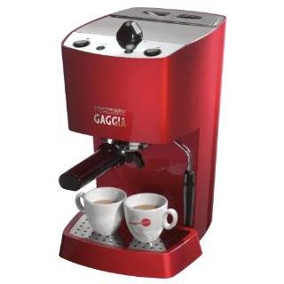 Gaggia 102534 Espresso Color Semi Automatic Espresso Machine, Red