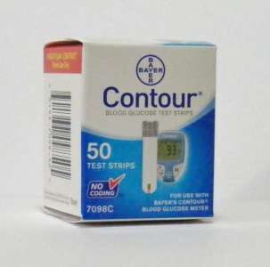 NW 50 Bayer Contour Diabetic Test Strips Expires 11/2012  