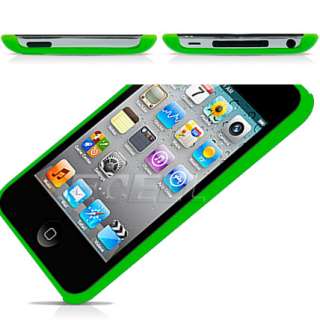 GREEN MATT CASE + LCD PROTECTORS FOR iPOD TOUCH 4 4G  