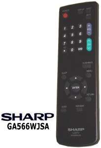 New Sharp LCD TV Remote GA566WJSA LC 20SH7U LC 15SH7U  