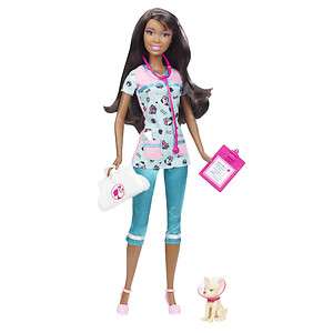 BARBIE I CAN BE PET VET DOLL WITH ACCESSORIES AA *NEW*  