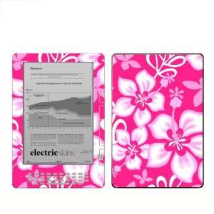 com Kindle DX Protective Skin Kit Pink hawaiian hibiscus flowers cute 
