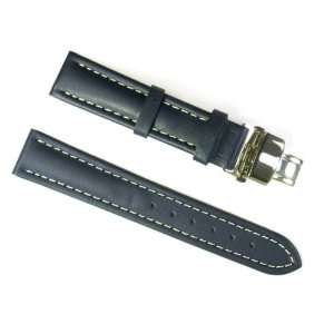  WATCH BAND WITH STAINLESS DEPLOYANT TWO BUTTON DOUBLE FOLD BUCKLE 