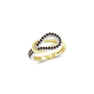   Cts Champagne Diamond Love Knot Two Tone Ring in 14K Two Tone Gold 5.0