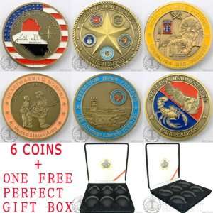  Rare Iraqi War Saint George 6 Coin Set & Box St016 