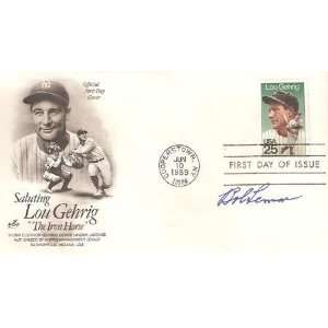  Autographed Bob Lemon Envelope Cachet   MLB Cut Signatures 