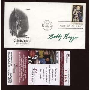  1980 Bobby Riggs Signed Envelope JSA   Sports Memorabilia 