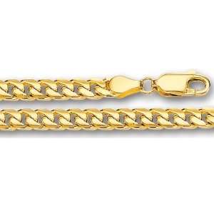 14K Yellow Gold Miami Cuban Link Chain (Width 4.4mm) Length   20 Inch