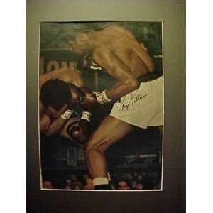 Floyd Patterson Boxing Autographed 11 X 14 Professionally Matted Color 