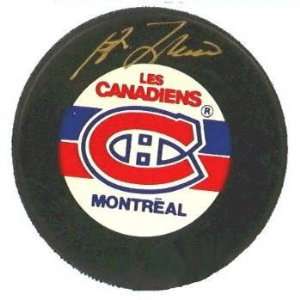 Guy Lafleur Autographed Montreal Canadiens Hockey Puck
