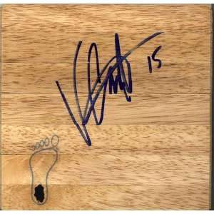  Vince Carter Autographed 6x6 Parquet Floor Piece   James 