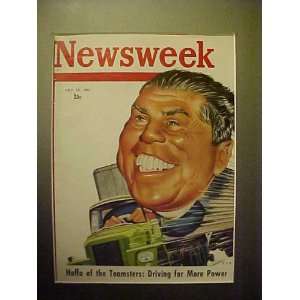 Jimmy Hoffa July 10, 1961 Newsweek Magazine Professionally Matted 