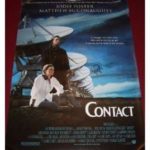 Jodie Foster   Contact   Signed Autographed 27x40 Movie Poster