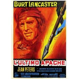  Italian 27x40 Burt Lancaster John McIntire Jean Peters