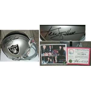 Ken Stabler Signed Raiders Riddell Mini Helmet