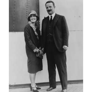  1928 photo Kermit Roosevelt and his wife Belle, both full 