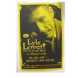 Lyle Lovett Handbill Poster Red Rocks