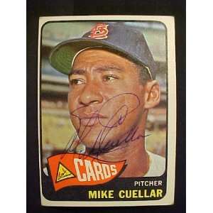 Mike Cuellar St. Louis Cardinals #337 1965 Topps Signed Autographed 