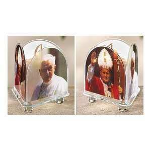  Pope John Paul & Pope Benedict Votive Candle