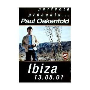 PAUL OAKENFOLD Ibiza Music Poster