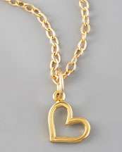 Dogeared Gold Chain Necklace & Multiple Charms