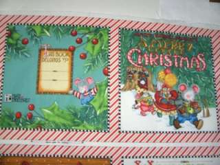 Engelbreit Merry Christmas Soft Story Book/Cheater Quilt Square Fabric 