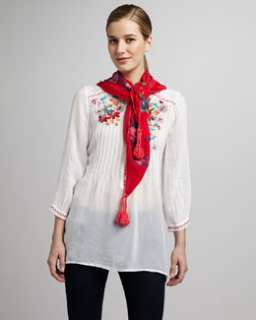 Johnny Was Collection Ginger Embroidered Blouse & Forever Joy 