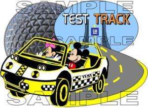 Disney World Epcot Test Track Scrapbook Paper Piece  