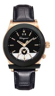Ferragamo 1898 Mens black Watch F62LDT5213 S009 846341037370  