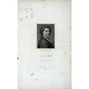    1823 ANTIQUE PORTRAIT RICHARD WILSON PYE ENGRAVING