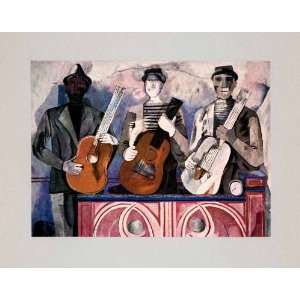  1947 Tipped In Print Troubadours Rufino Tamayo Instrument 