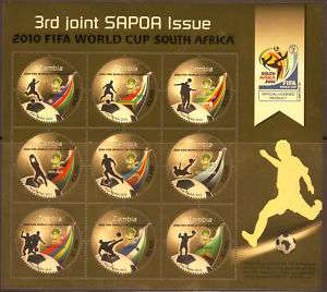2010 SAPOA Fifa Soccer World Cup South Africa ZAMBIA  