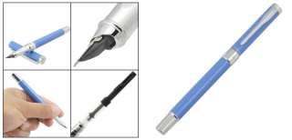 Screw Pump Converter Filler 0.5mm Nib Fountain Pen Blue  