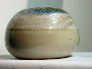 Mid Century Flat Earth 84 Ceramic Pottery Ikebana Vase Vessel  