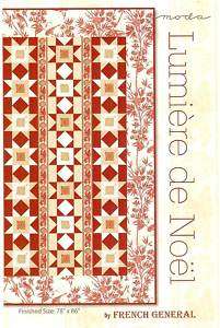 Moda Lumiere de Noel quilt pattern French General  