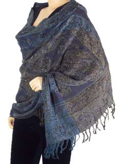  handwoven 100% Wool Jamavar Shawl / Wrap / Furniture Couch Throw 