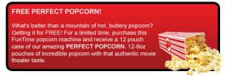 Funtime 8 oz Tabletop Popcorn Popper Machine   FT825CR  