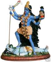 Shiva & Durga KALI STATUE Hindu God Goddess Murti H831  