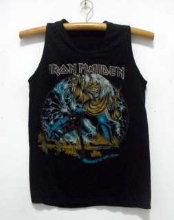 Iron Maiden singlet tank top shirt vintage punk rock band tour nwt 39 