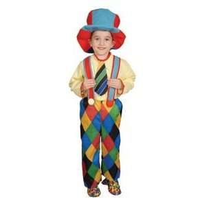   Circus Clown Child Costume Dress Up Set Size 16 18: Toys & Games