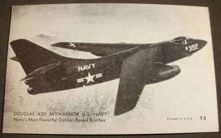 VINTAGE 1950’S U.S. NAVY DOUGLAS A3D SKYWARRIOR CARRIER BASED JET 