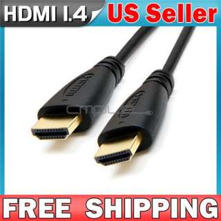 10 FT High Speed 1.4 HDMI Ethernet M/M 3D Cable 2160p HDTV PS3 xBox 