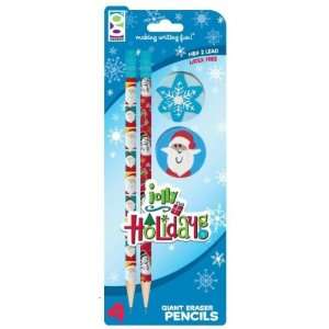   Jolly Holiday Pencil with Giant Eraser Case Pack 30: Everything Else