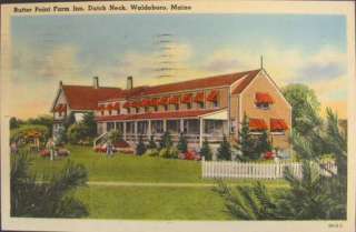 Waldoboro ME Inn Hotel Postcard  